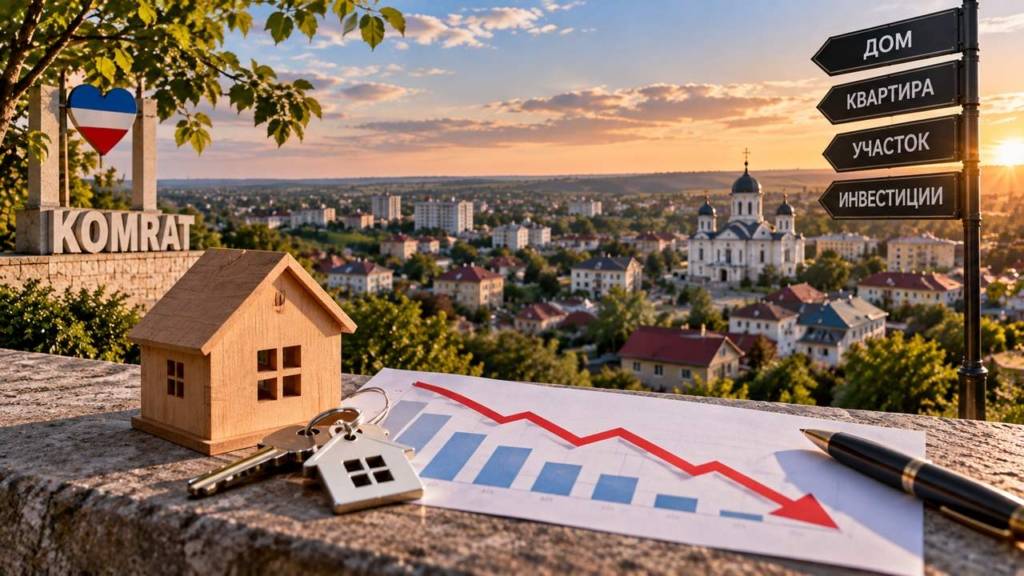 Рынок недвижимости Комрата в 2026 году — снижение спроса и цен на дома, квартиры и участки