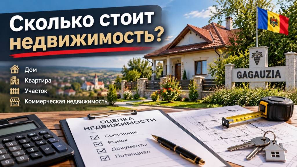 Выездная оценка недвижимости в Гагаузии перед продажей или покупкой